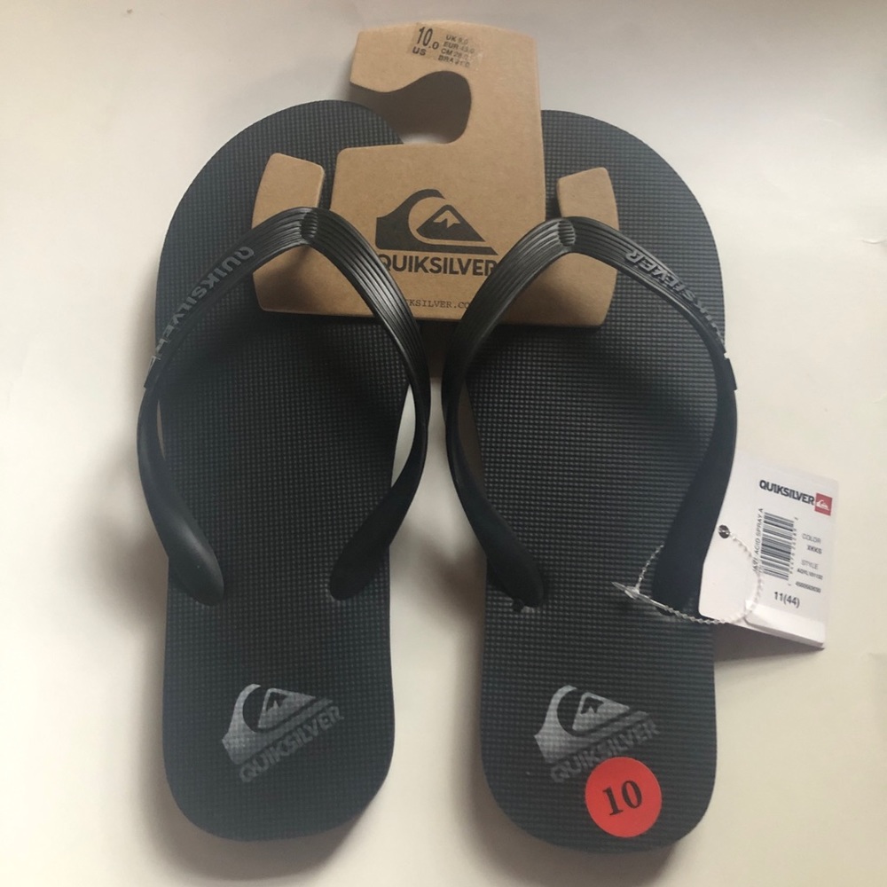 Quiksilver Men’s Flip Flops Sz 10 Java Acid Spray